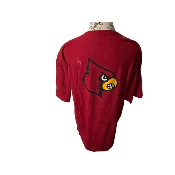 Louisville Adidas Shirt Mens XL Short Sleeve Basketball Pullover Red - Picture 2 of 15